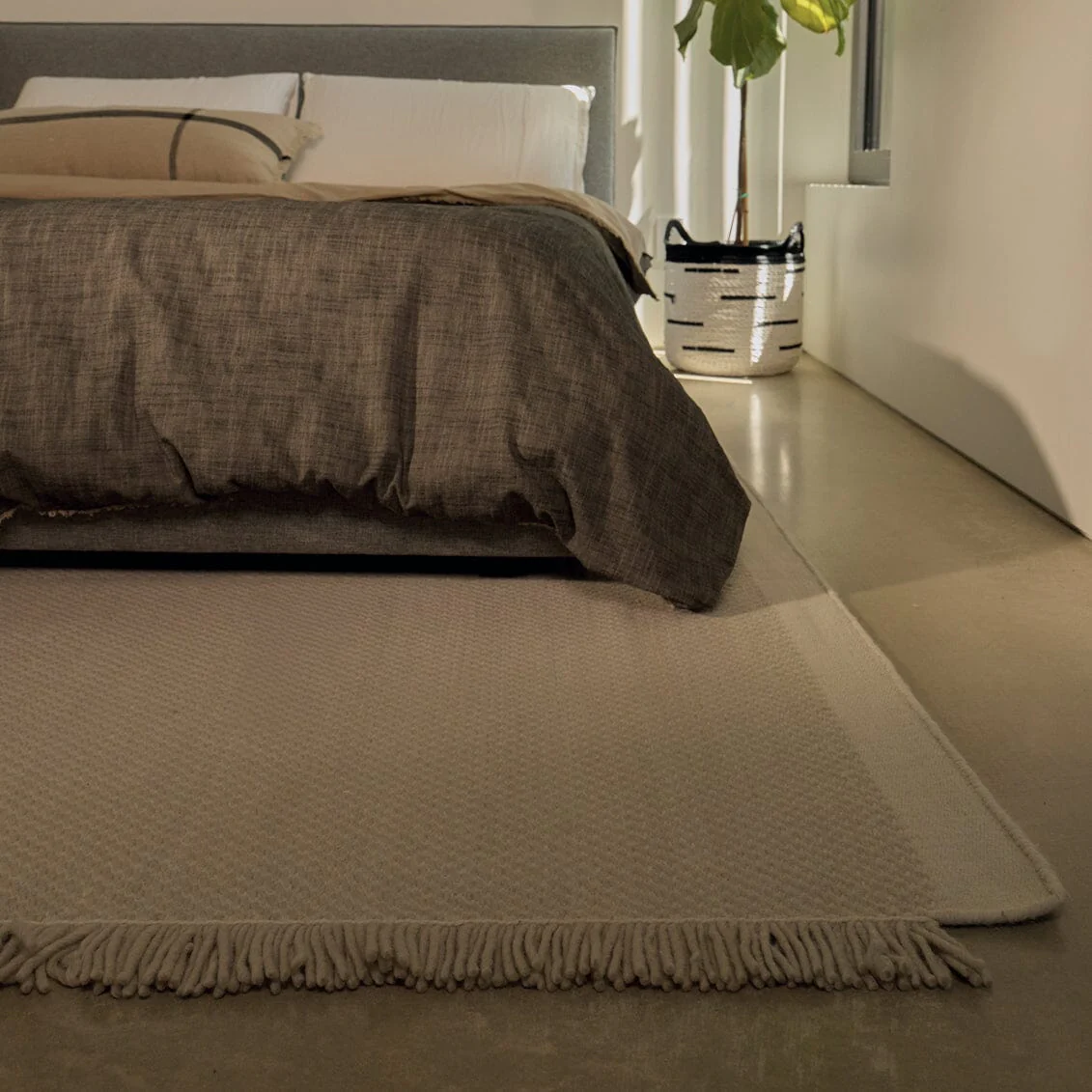 Fringe Wool Rug - Image 2